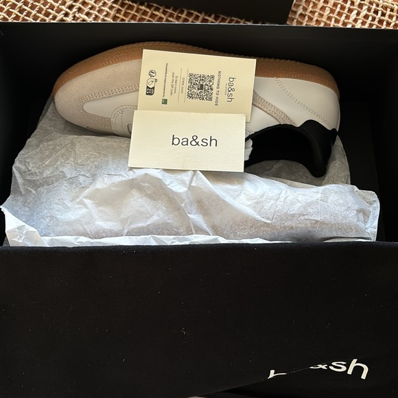 BNIB Ba&Sh Trainers Crew Blanc (Leather and textile) - Picture 3 of 3